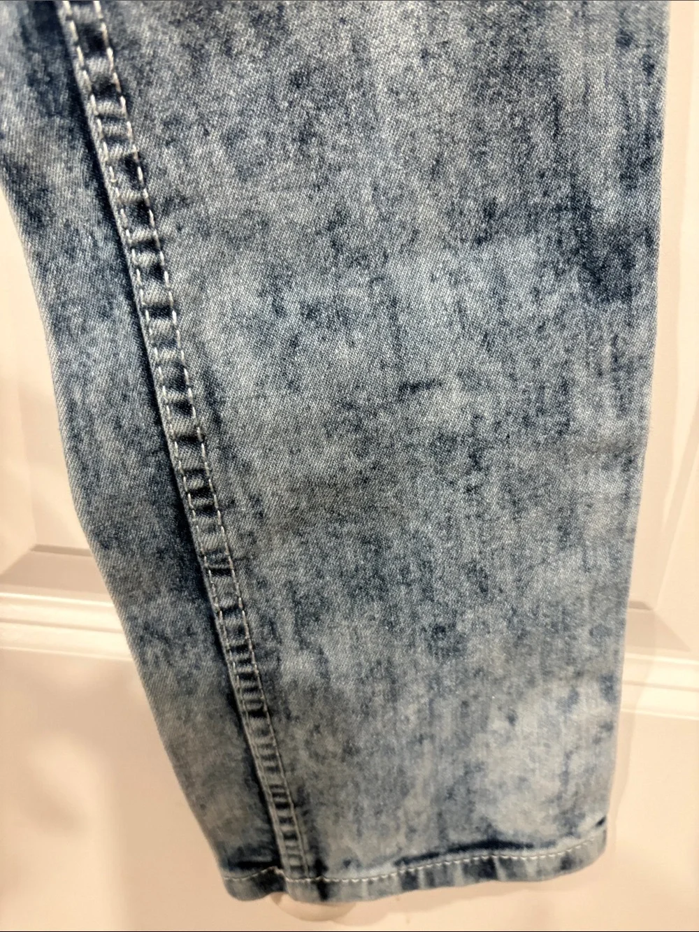 SP Essentials Men's Skinny Jeans – Acid Wash Blue Size 29x30